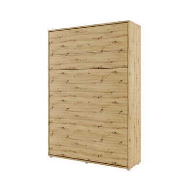 BC-01 Vertical Wall Bed Concept 140cm [Oak] - White Background