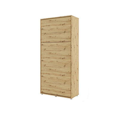 BC-03 Vertical Wall Bed Concept 90cm [Oak] - White Background