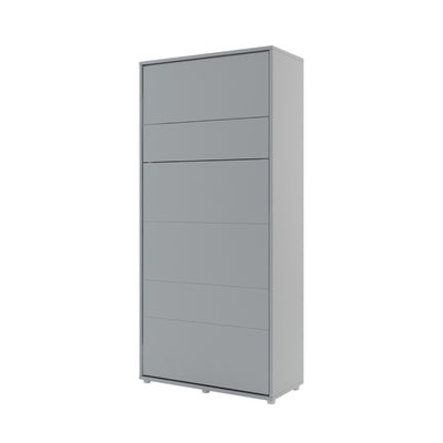 BC-03 Vertical Wall Bed Concept 90cm [Grey] - White Background