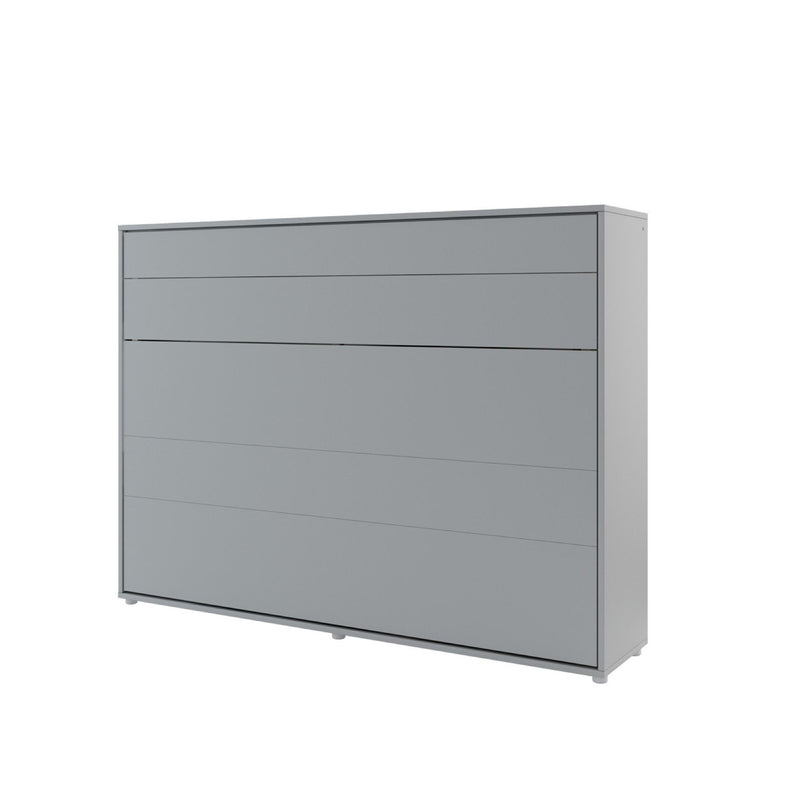 BC-04 Horizontal Wall Bed Concept 140cm [Grey] - White Background
