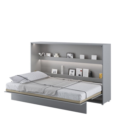 BC-05 Horizontal Wall Bed Concept 120cm [Grey] - White Background 3
