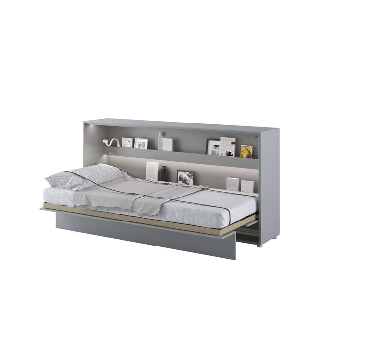 BC-06 Horizontal Wall Bed Concept 90cm [Grey] - White Background 3