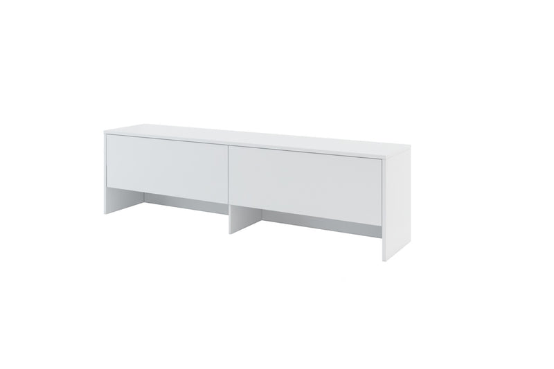 BC-09 Over Bed Unit for Horizontal Wall Bed Concept 140cm [White Matt] - White Background