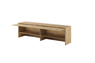 BC-09 Over Bed Unit for Horizontal Wall Bed Concept 140cm [Oak] - Interior Image