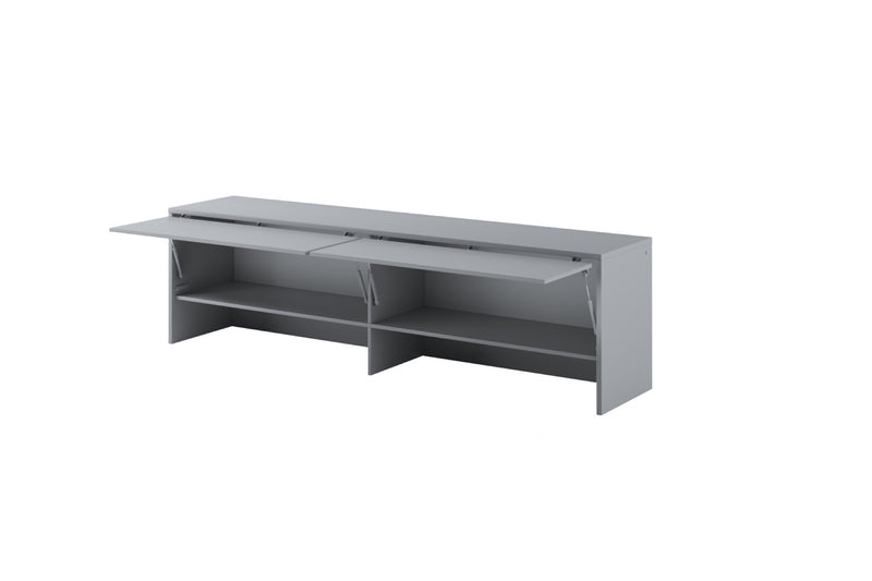 BC-09 Over Bed Unit for Horizontal Wall Bed Concept 140cm [Grey] - Interior Image