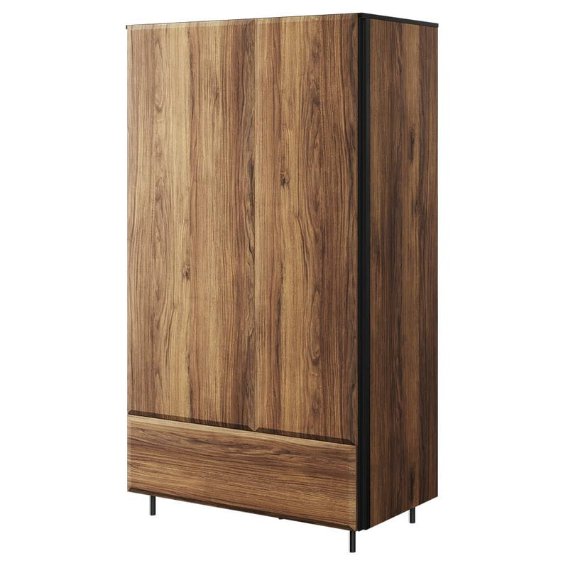 Borga BG-01 Hinged Wardrobe 90cm [Oak] - White Background