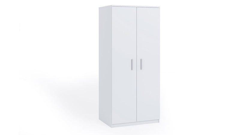 Bono Hinged Door Wardrobe 90cm [White] - White Background