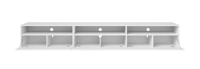 Baros 40 TV Cabinet 270cm [White] - Interior Image 