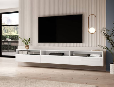 Baros 40 TV Cabinet 270cm [White] - Lifestyle Image 2 