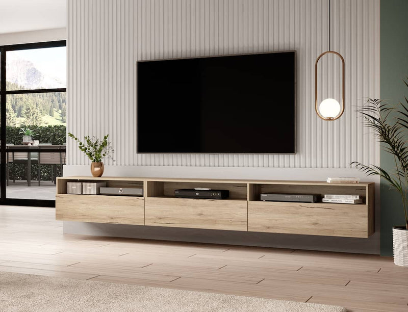 Baros 40 TV Cabinet 270cm [Oak] - Lifestyle Image 3