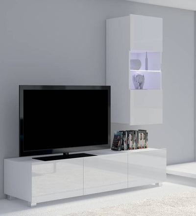 Calabrini TV Cabinet 150cm [White] - Lifestyle Image 2