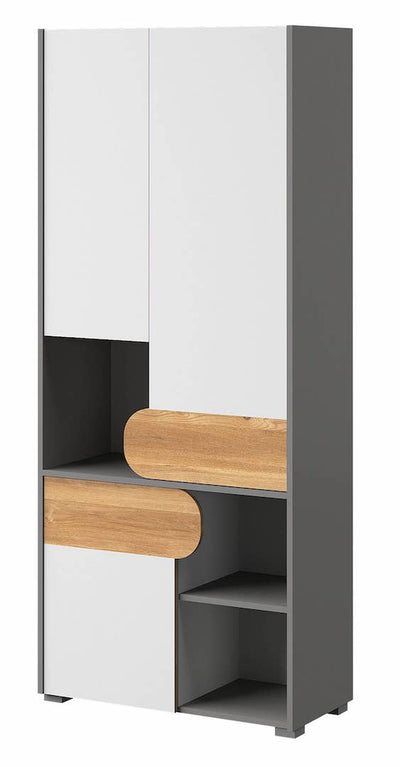 Carini CA2 Tall Cabinet 80cm [White] - White Background