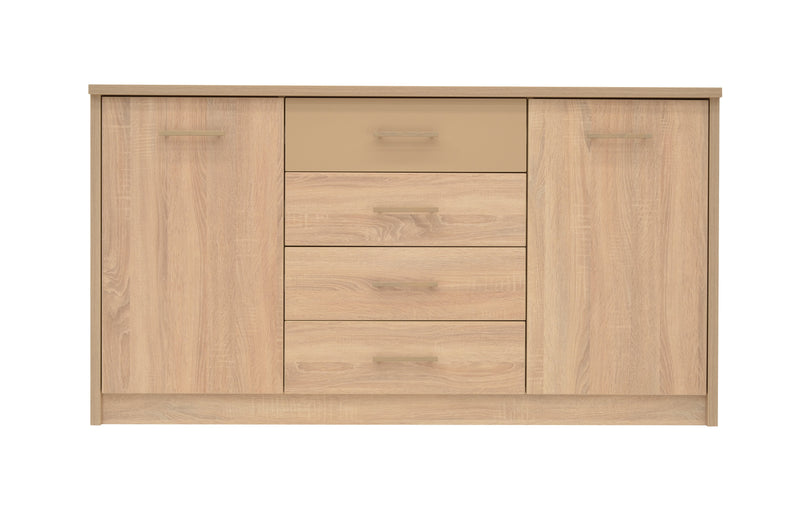 Cremona Sideboard Cabinet 156cm [Oak] - White Background