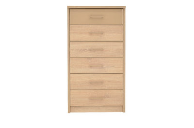 Cremona Chest of Drawers 66cm [Oak] - White Background 