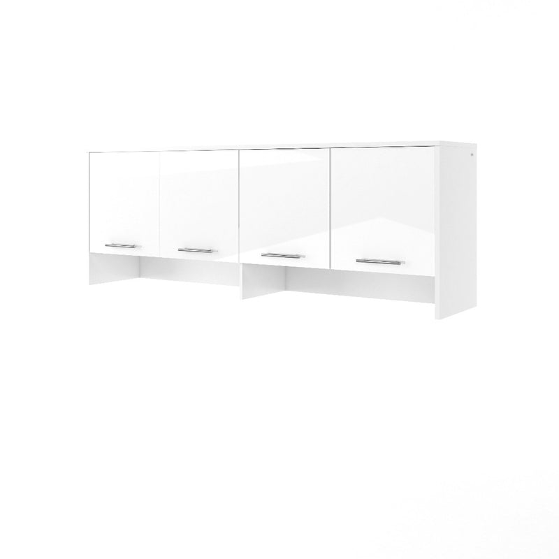 CP-10 Over Bed Unit for Horizontal Wall Bed Concept Pro 120cm [White Gloss] - White Background