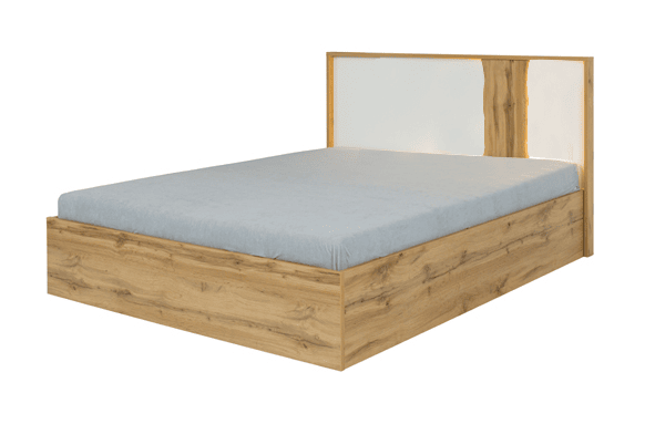 Wood WD31 Bed Frame [EU King] [Oak] - White Background