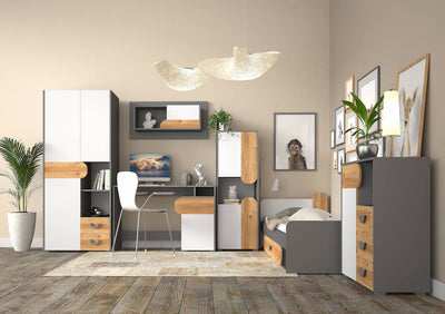 Carini CA2 Tall Cabinet 80cm [White] - Lifestyle Image