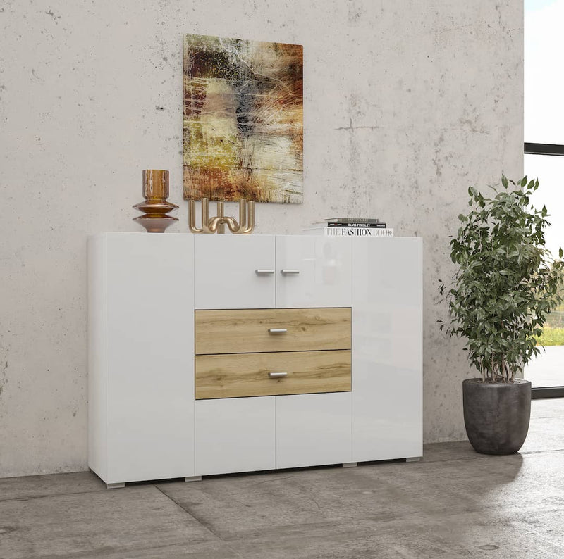Coby 43 Sideboard Cabinet 122cm [White] - Lifestyle Image 