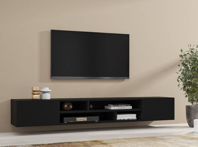 Coby 40 TV Cabinet 209cm [Black] - Lifestyle Image 2