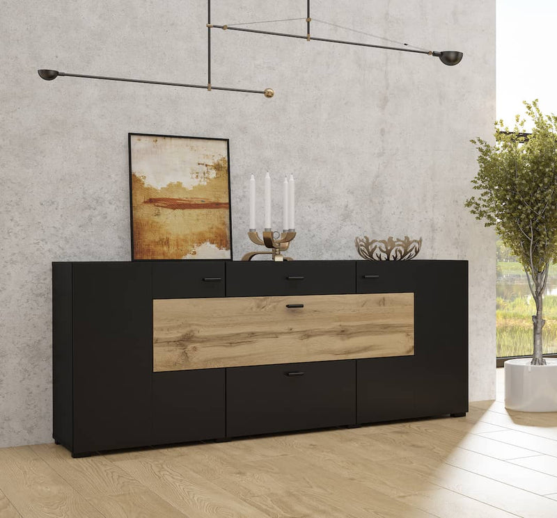 Coby 26 Sideboard Cabinet 165cm [Black] - Lifestyle Image