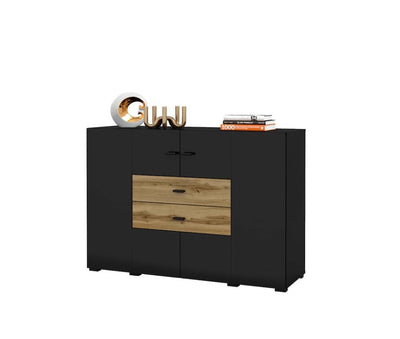 Coby 43 Sideboard Cabinet 122cm [Black] - White Background