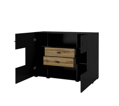 Coby 43 Sideboard Cabinet 122cm [Black] - White Background 2