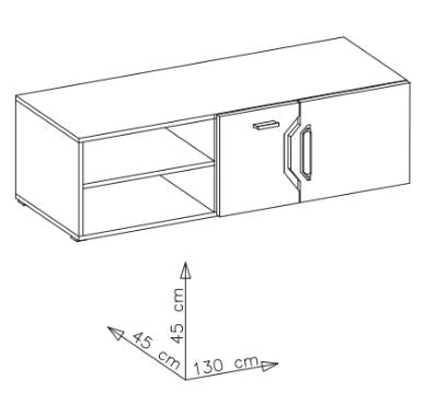 Davos A Entertainment Unit For TVs Up To 55"