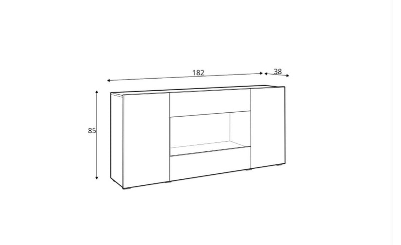Delos 25 Sideboard Cabinet 182cm