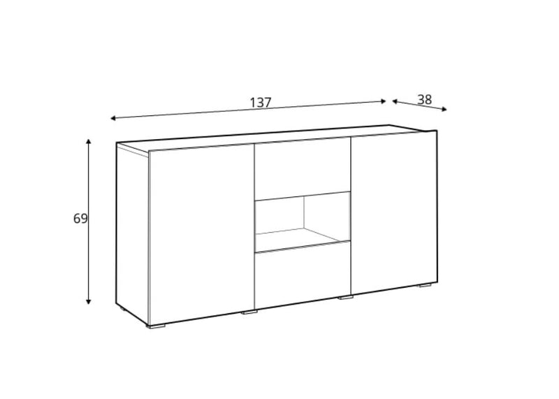 Delos 26 Sideboard Cabinet 137cm