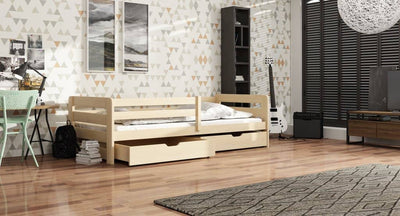 Wooden Bed Ergo with Storage