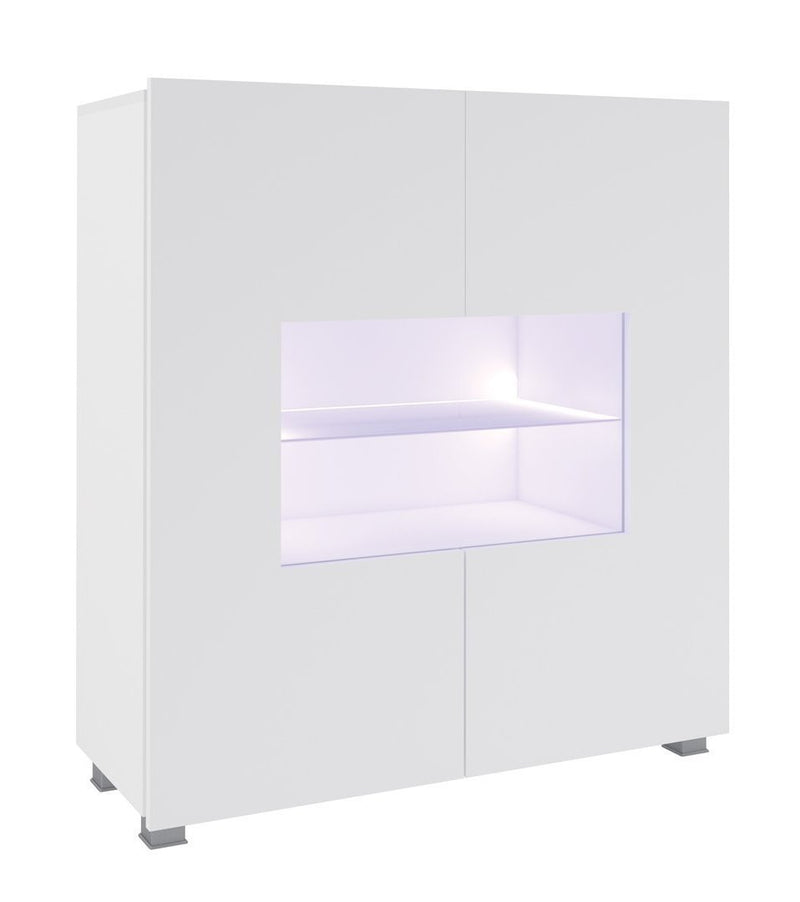 Calabrini Display Cabinet 100cm [White] - White Background