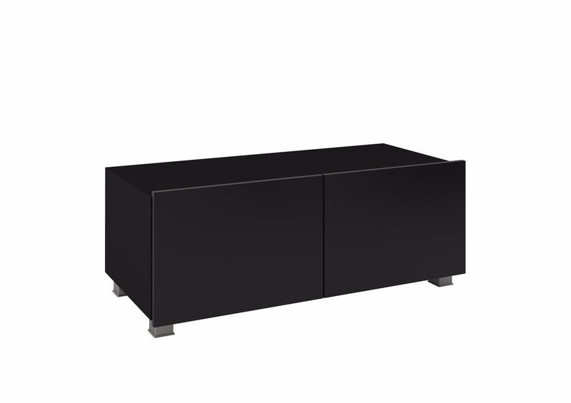 Calabrini TV Cabinet 100cm [Black] - White Background 