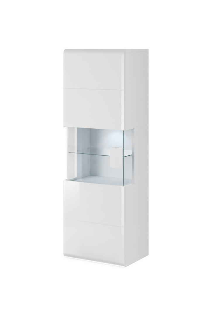 Toledo 07 Wall Hung Cabinet 53cm [Front White Gloss with White Matt Carcass] - White Background