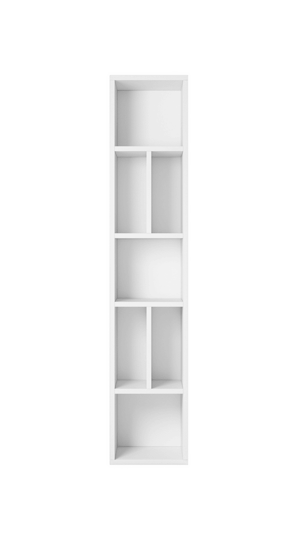 Toledo 88 Bookcase 32cm [White] - Front Angle