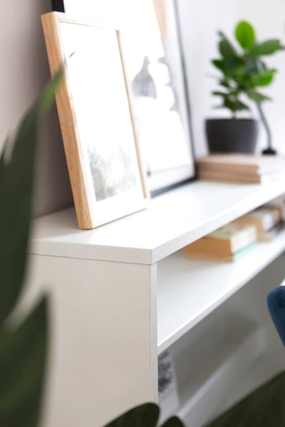 Work Concept Convertible Hidden Desk With Storage [White] - Interior Layout 4