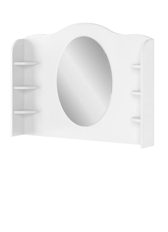 Luna LN-06 Desk Hutch with Mirror 94cm