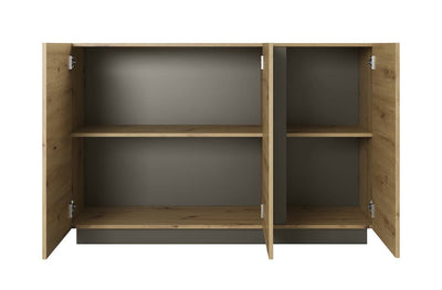 Arco Sideboard Cabinet 139cm [Oak] - Interior Layout