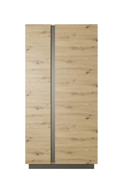 Arco Hinged Door Wardrobe 97cm [Oak] - Front Angle