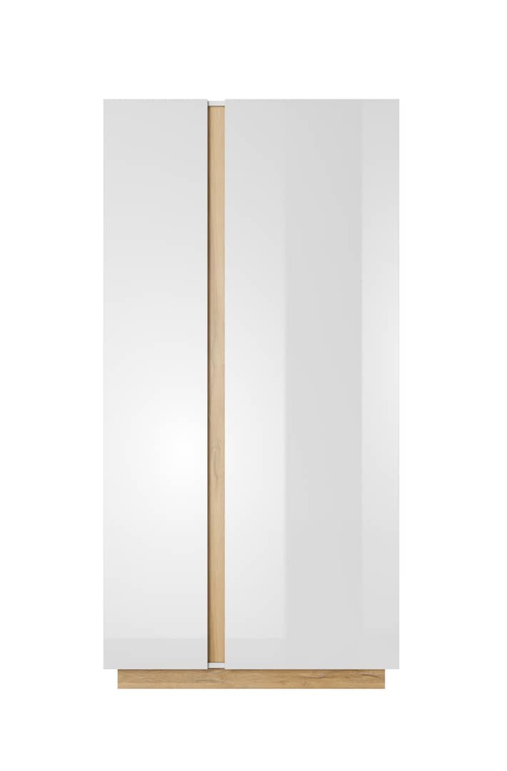 Arco Hinged Door Wardrobe 97cm [White] - Front Angle