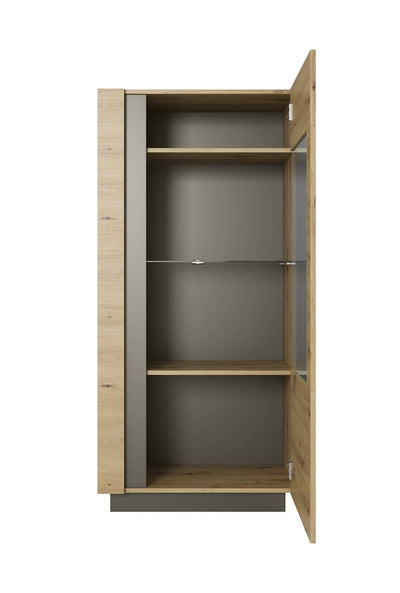 Arco Display Cabinet 72cm [Oak Artisan] - Interior Layout