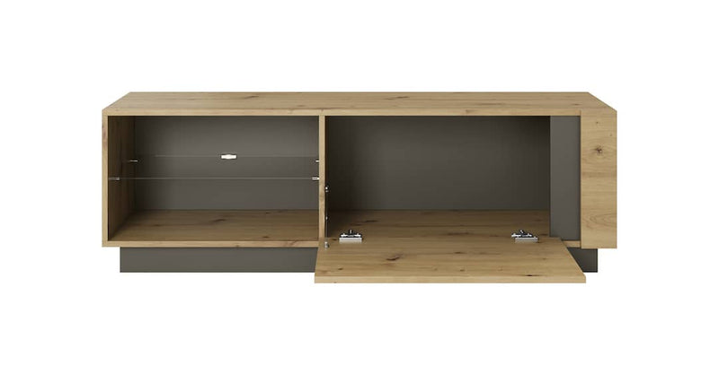 Arco TV Cabinet 138cm [Oak] - Interior Layout