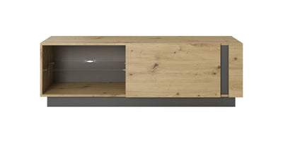 Arco TV Cabinet 138cm [Oak] - Front Angle