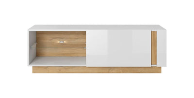Arco TV Cabinet 138cm [White] - Front Angle