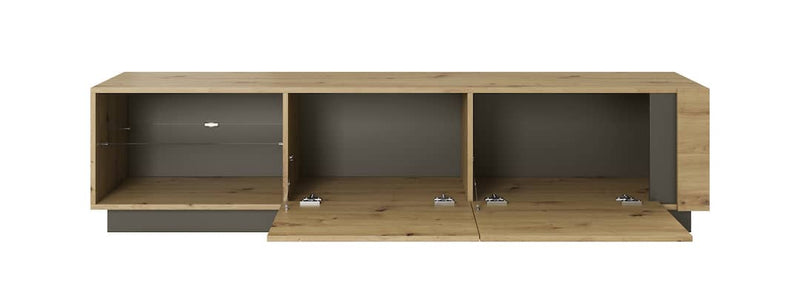 Arco TV Cabinet 188cm [Oak] - Interior Layout