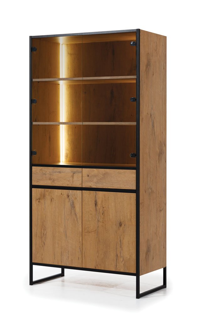 Loft Tall Display Cabinet 90cm