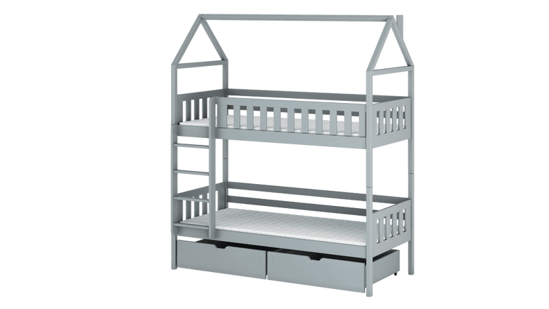 Wooden Bunk Bed Gaja With Storage