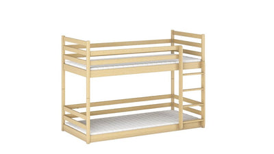 Wooden Bunk Bed Mini [Pine] - White Background #1
