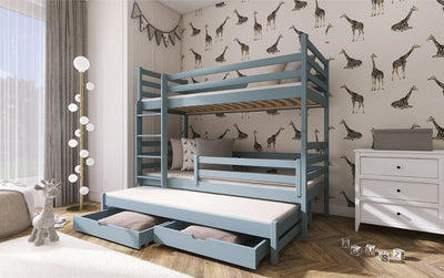 Luke Bunk Bed with Trundle and Storage