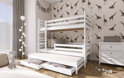 Luke Bunk Bed with Trundle and Storage