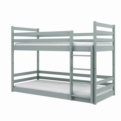 Wooden Bunk Bed Mini [Grey] - White Background #2